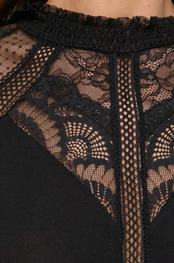 Morgan Боди TJULIE в черно с изчистен дизайн UNIQUE.BLACK