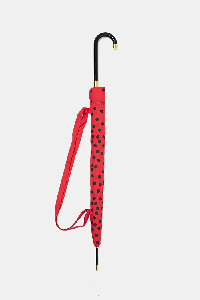 Moschino чадър дамски червен 8939