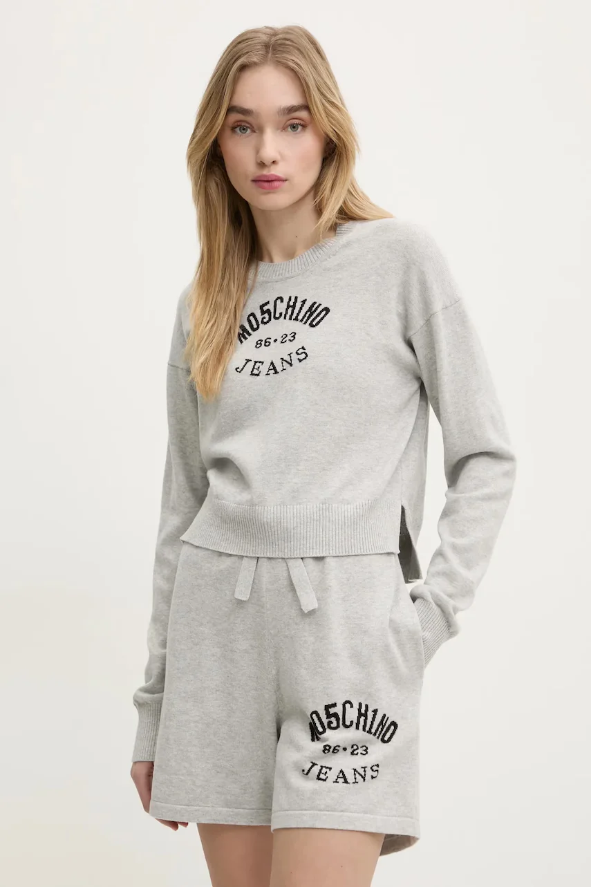 Moschino Jeans Памучен пуловер