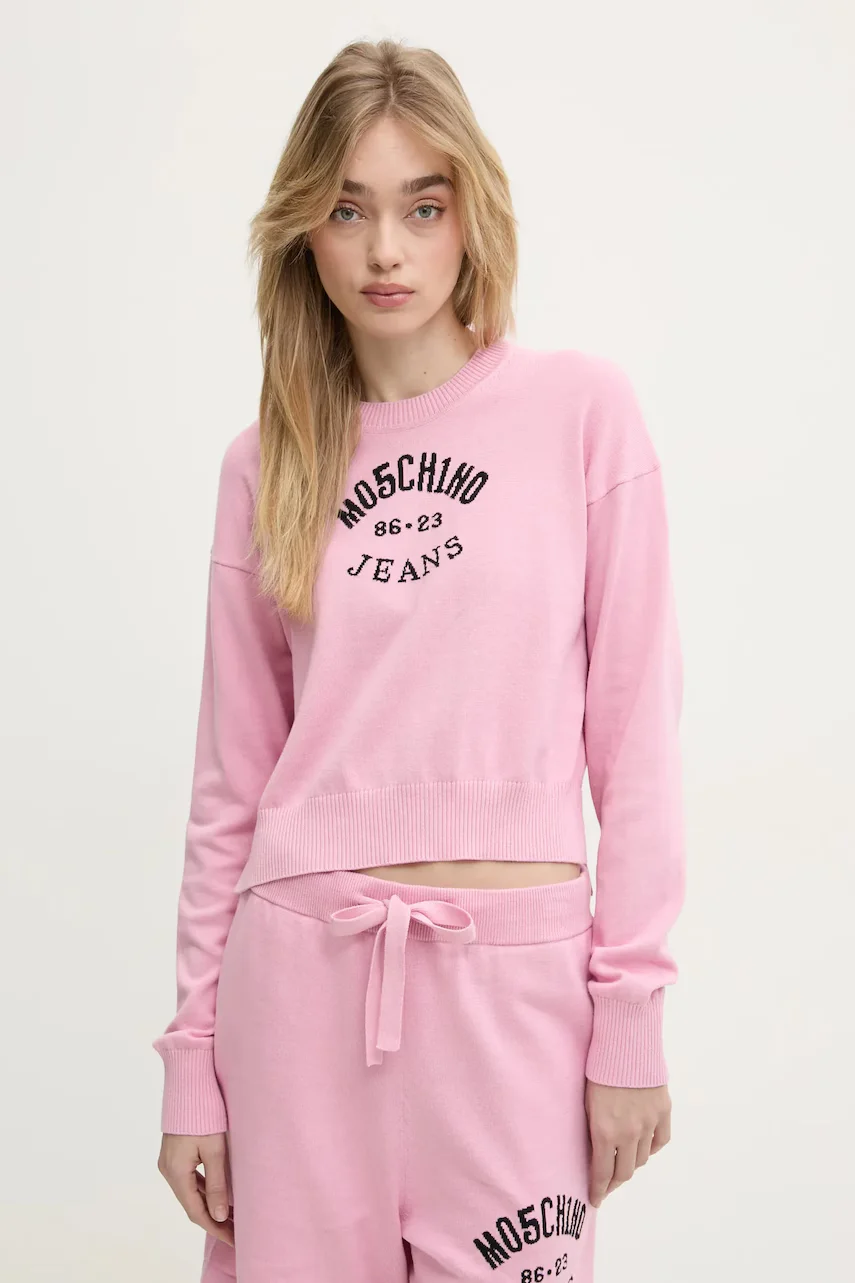 Moschino Jeans Памучен пуловер