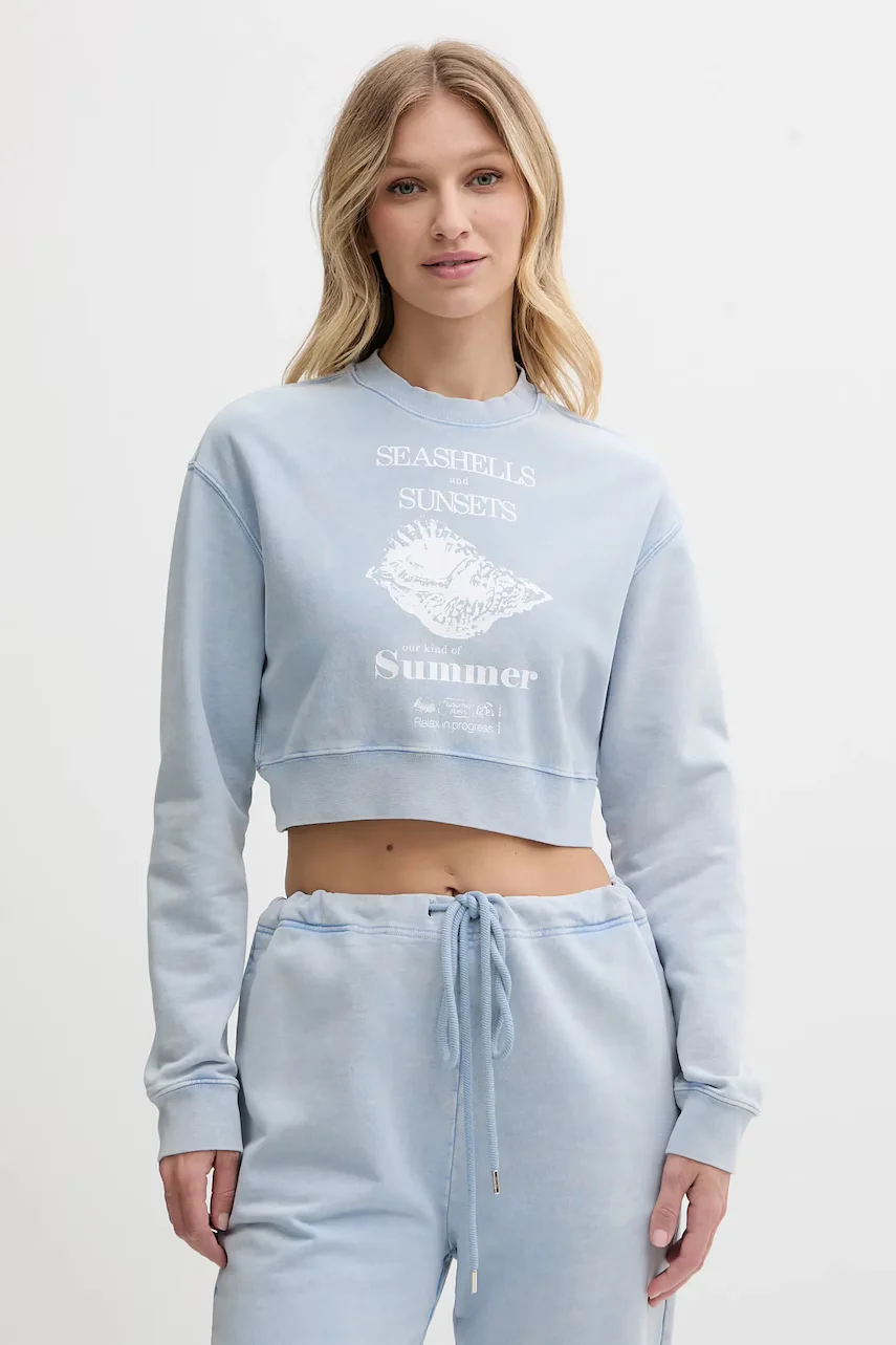 Moschino Jeans Памучен суичър