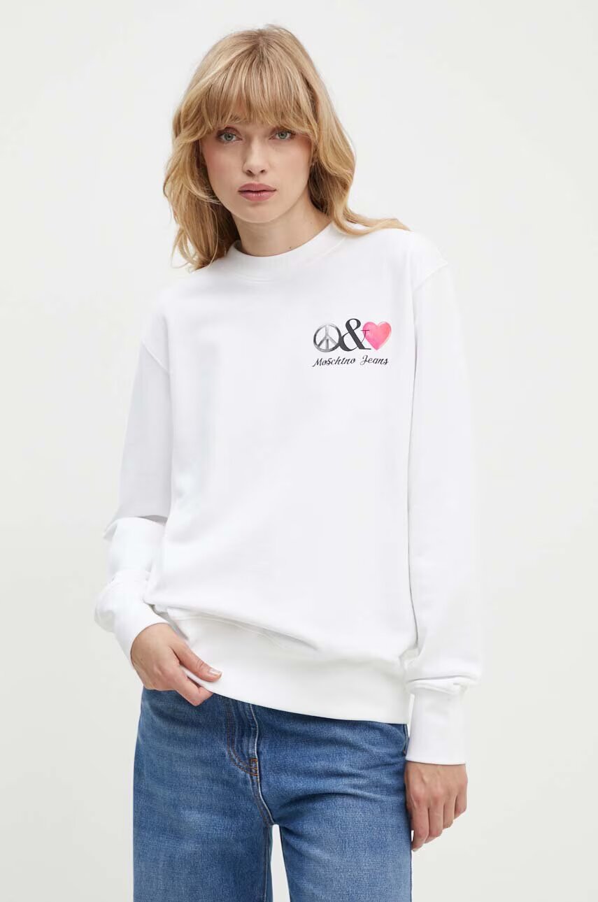 Moschino Jeans Памучен суичър