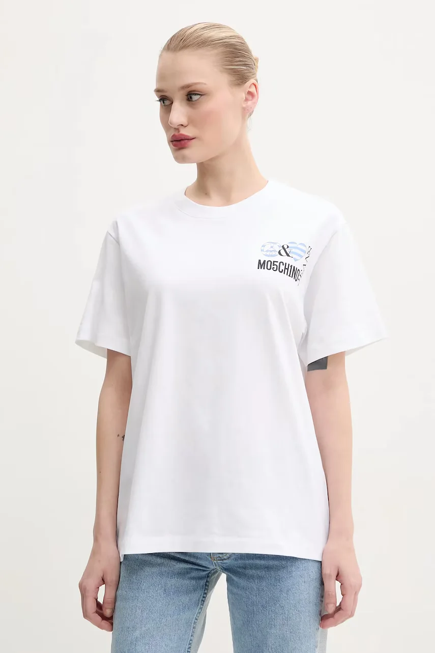 Moschino Jeans Памучна тениска