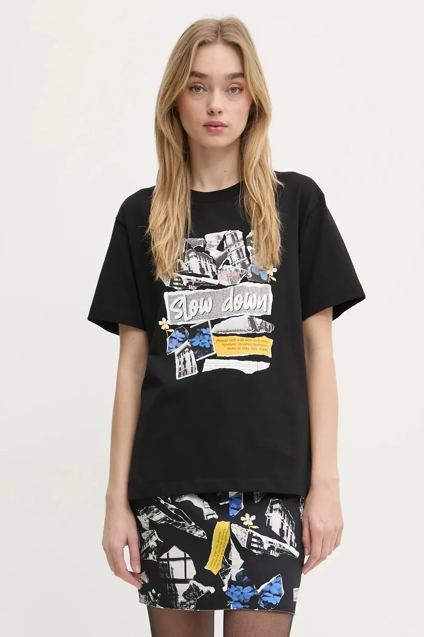 Moschino Jeans Памучна тениска