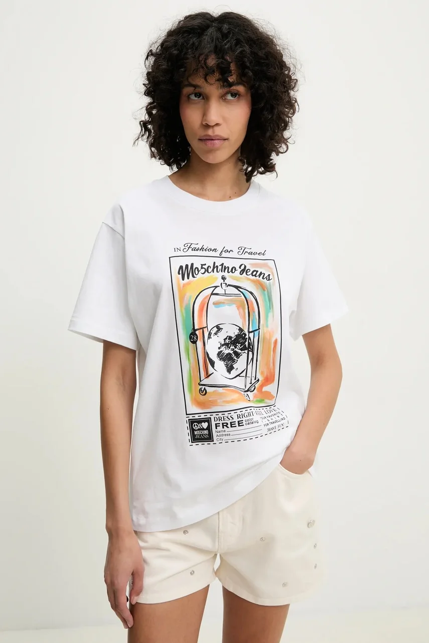 Moschino Jeans Памучна тениска