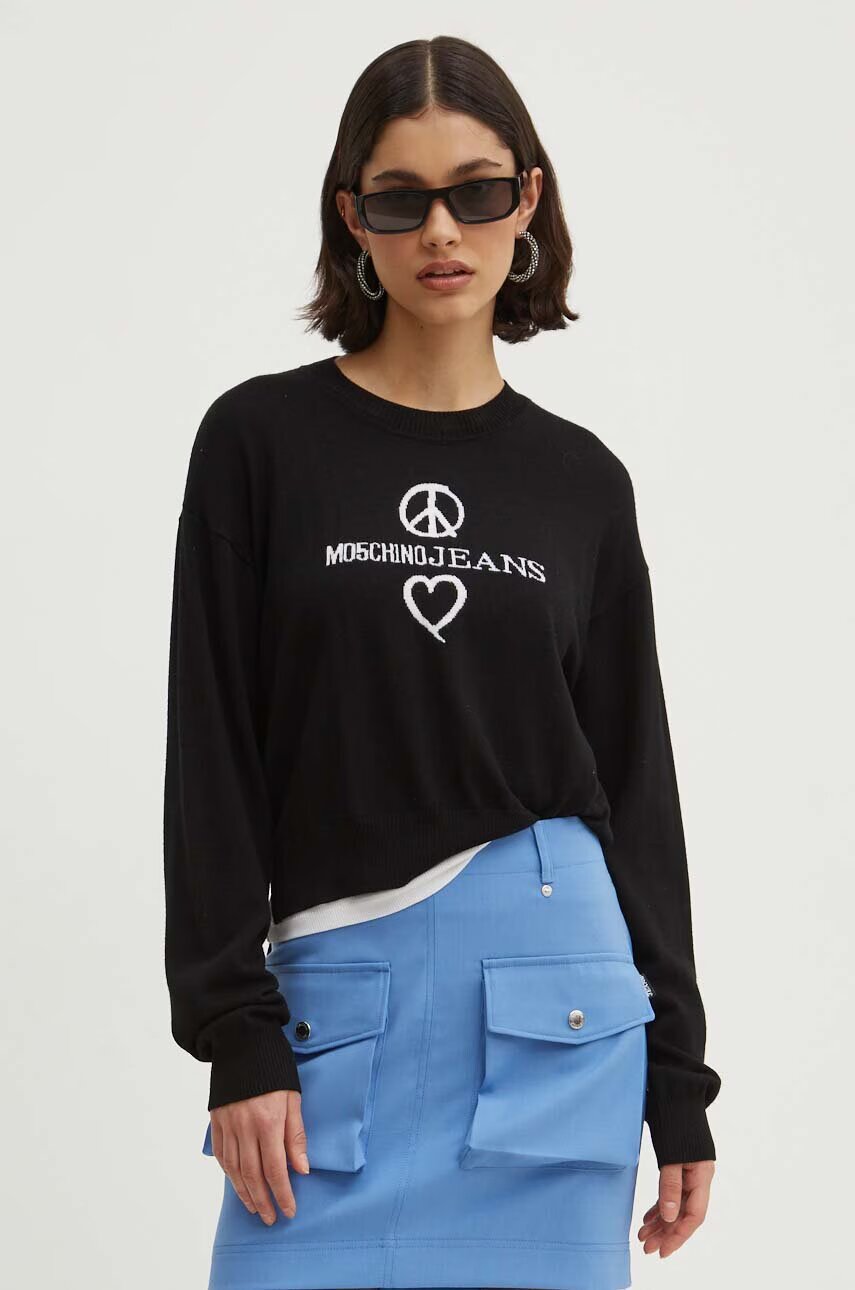 Moschino Jeans Вълнен пуловер