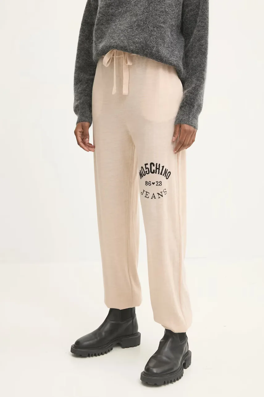 Moschino Jeans Вълнен спортен панталон