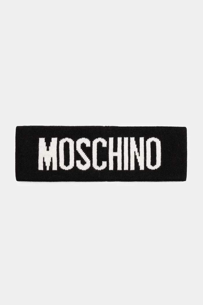 Moschino лента за глава дамска с вълна черна M2355 65235