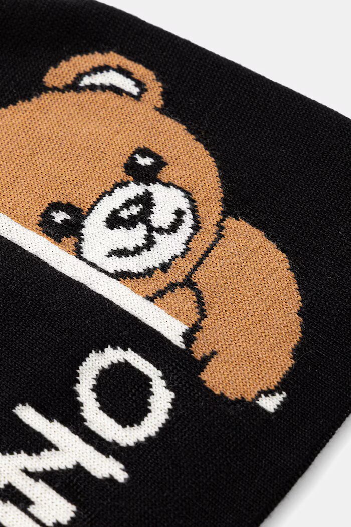 Moschino шапка дамска от вълнена материя черна M3466 65417