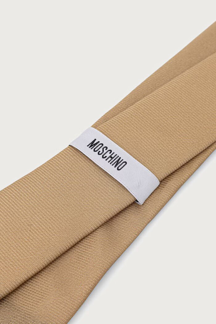 Moschino вратовръзка мъжка от коприна бежова M5913 55060