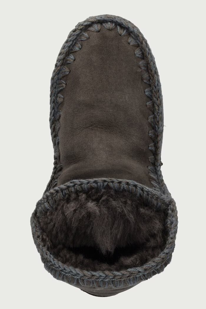 Mou Eskimo 18 Glitter Logo апрески дамски от велур зелени MU.FW101050A
