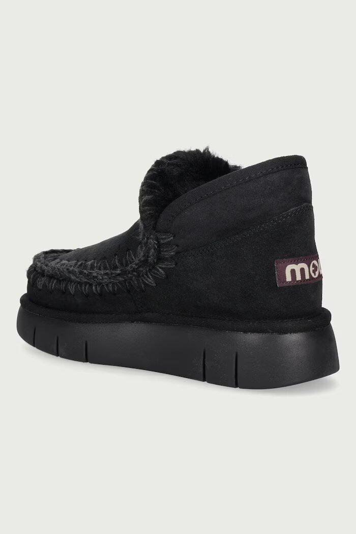 Mou Eskimo Bounce Sneaker апрески дамски от велур черни MU.FW531009A