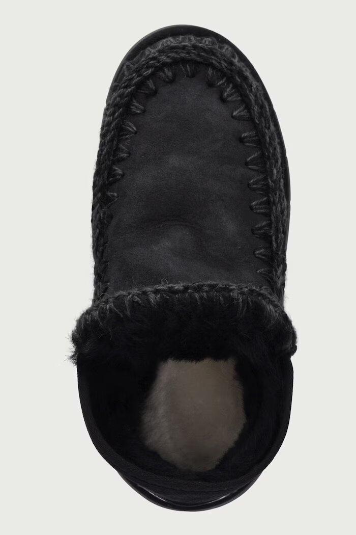 Mou Eskimo Bounce Sneaker апрески дамски от велур черни MU.FW531009A