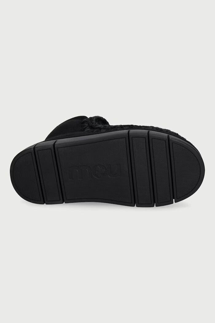 Mou Eskimo Bounce Sneaker апрески дамски от велур черни MU.FW531009A
