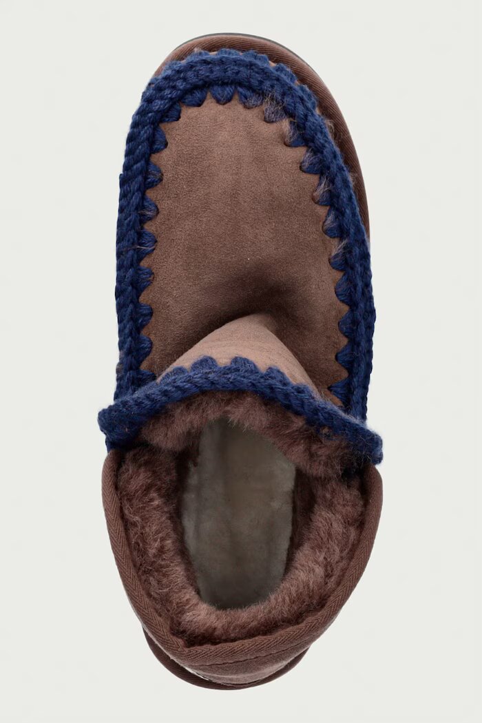 Mou Mini Eskimo Platform Boot апрески дамски от велур кафяви MU.FW681000A