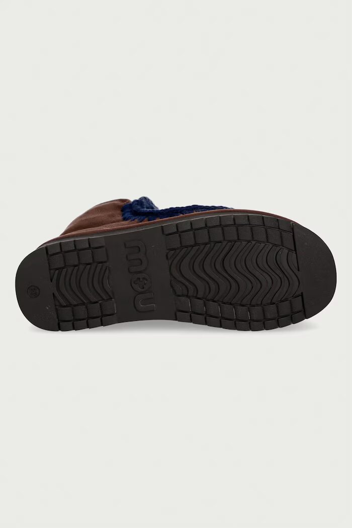Mou Mini Eskimo Platform Boot апрески дамски от велур кафяви MU.FW681000A