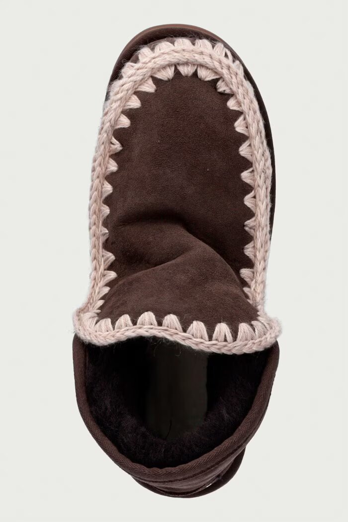 Mou Mini Eskimo Platform Boot апрески дамски от велур кафяви MU.FW681000A