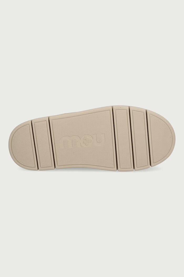 Mou пантофи дамски от велур Bounce Clog Metal Logo кафяви MU.FW531001A