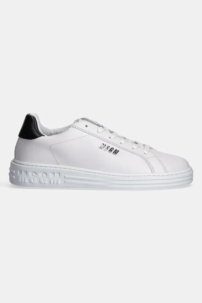MSGM Кожени маратонки в бяло 3841MDS506