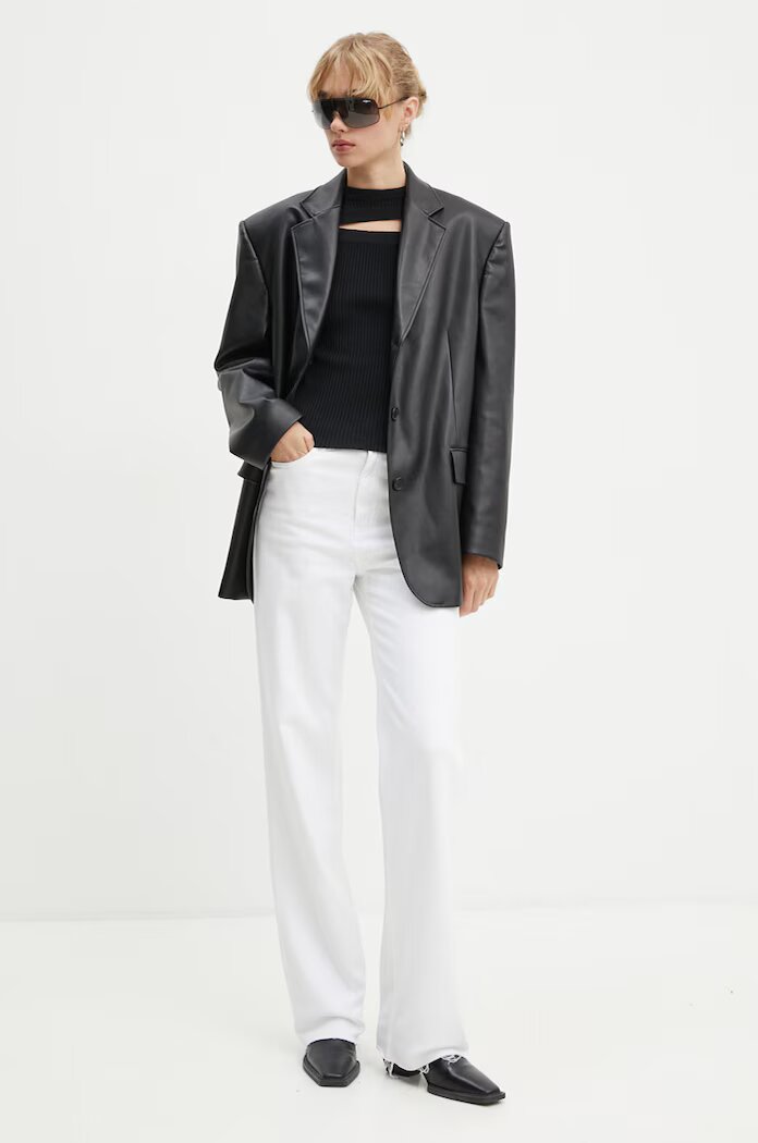 MSGM Пуловер дамски в черно от лека материя 3741MDM227.247783