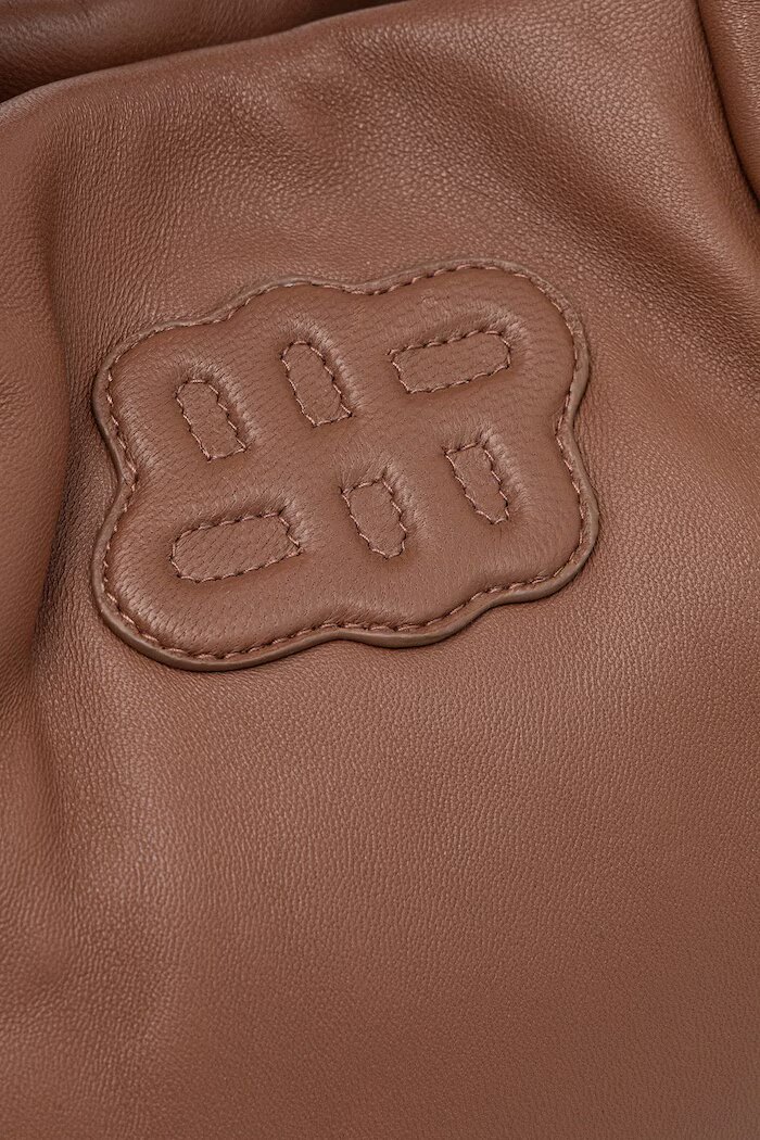 MUNTHE чанта tote дамска от кожа LIX кафява 263190226350