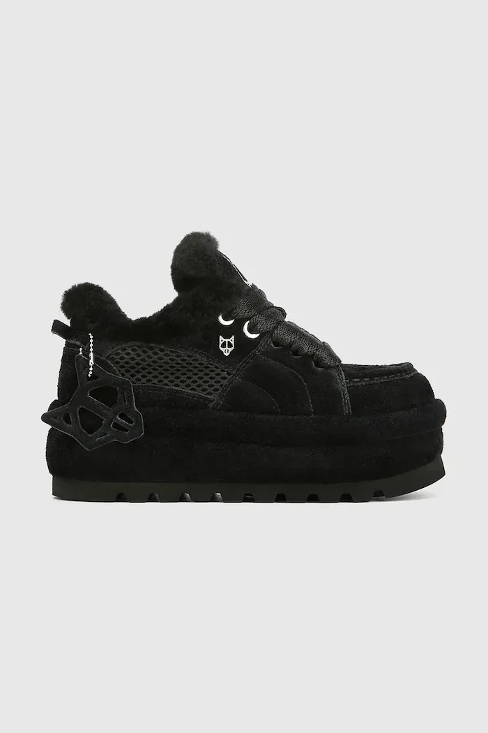 Naked Wolfe Beau апрески дамски от велур черни Beau Black Suede