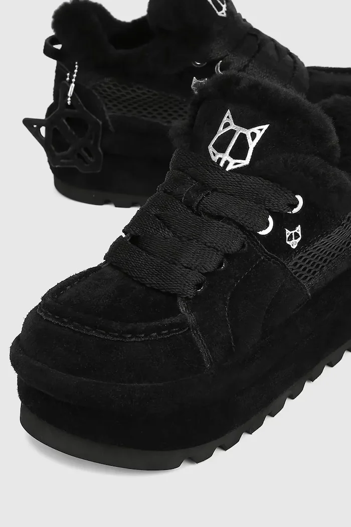 Naked Wolfe Beau апрески дамски от велур черни Beau Black Suede