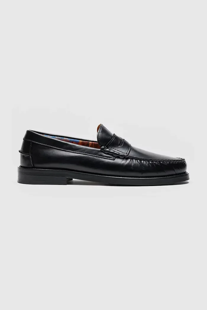 Naked Wolfe Кожени мокасини Riviera в черно Riviera Black Leather
