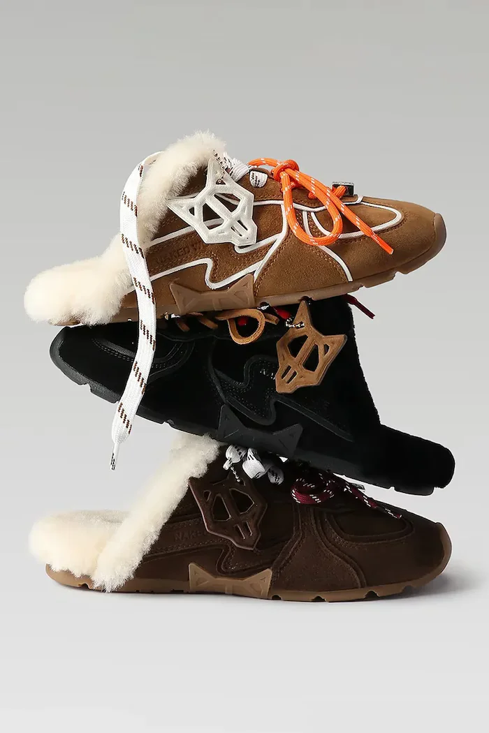 Naked Wolfe пантофи дамски от велур Adorn кафяви Adorn Brown Suede