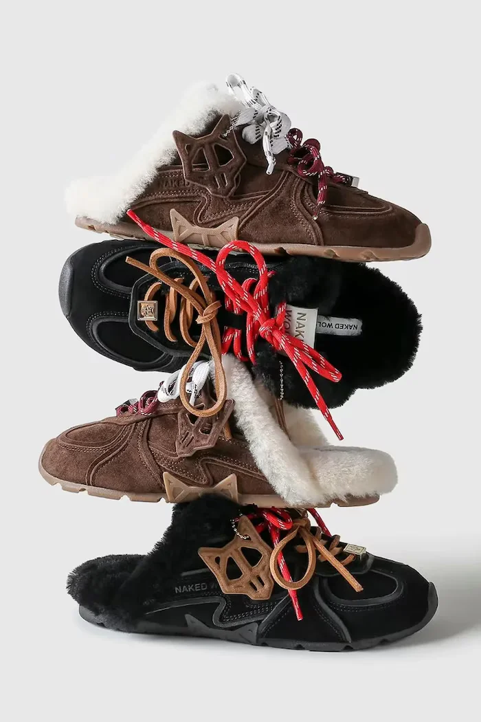 Naked Wolfe пантофи дамски от велур Adorn кафяви Adorn Brown Suede