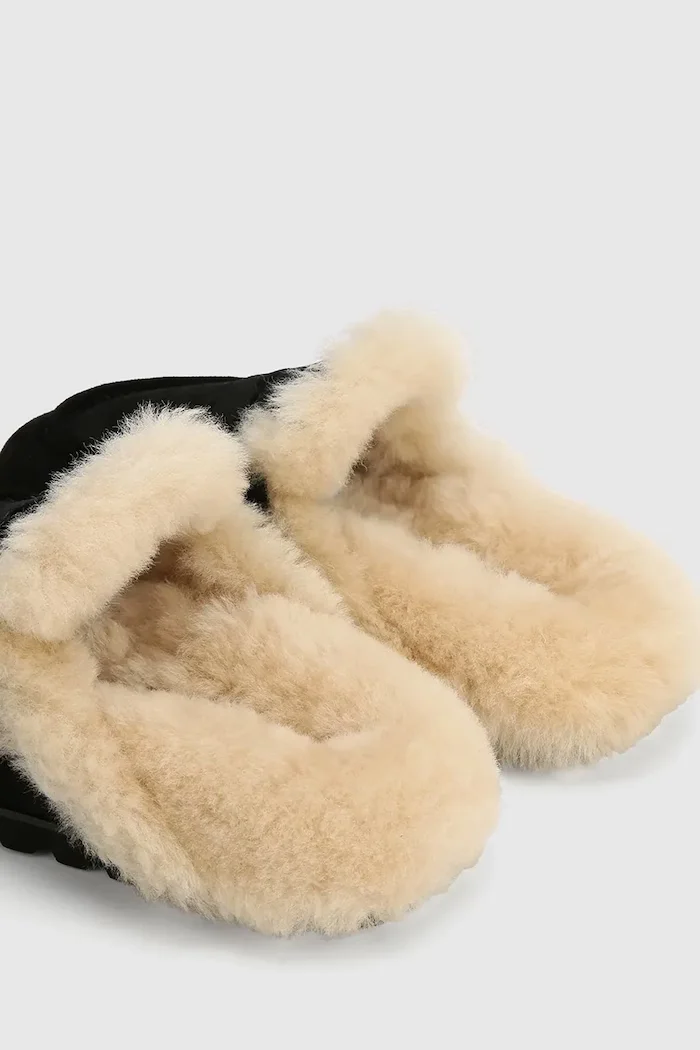 Naked Wolfe пантофи дамски от велур Corded черни Corded Black