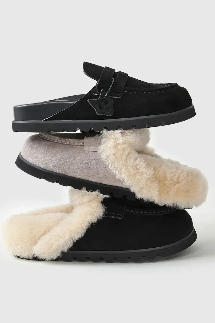 Naked Wolfe пантофи дамски от велур Corded черни Corded Black
