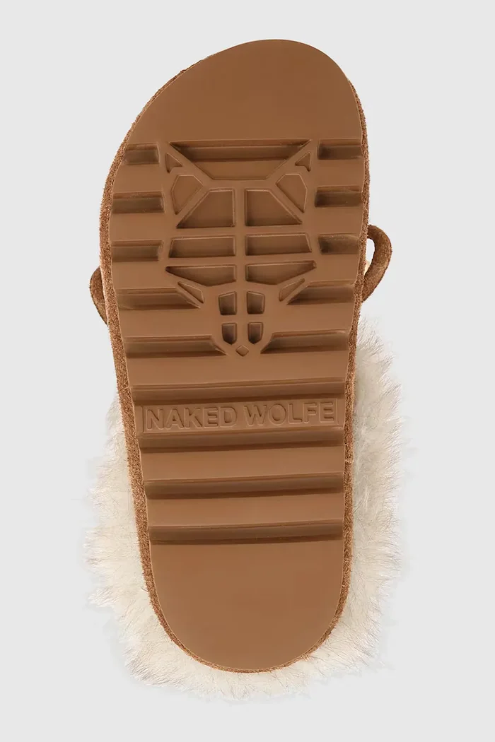 Naked Wolfe пантофи дамски от велур Harlow кафяви Harlow Tan Suede
