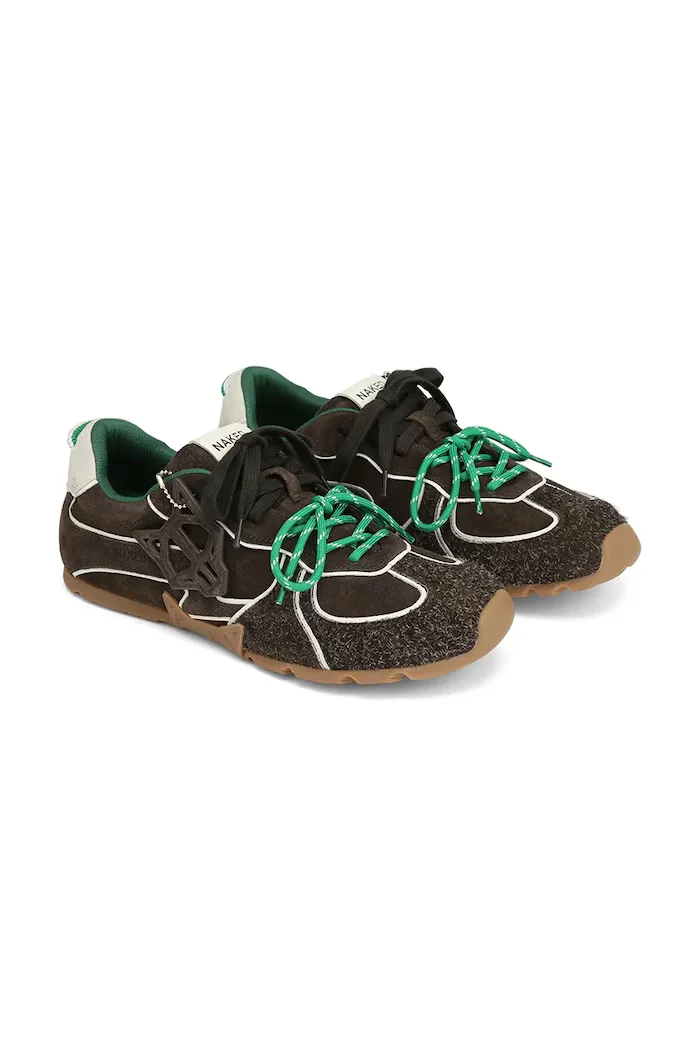 Naked Wolfe Велурени маратонки Ace-M мъжки в кафяво Ace Brown Suede