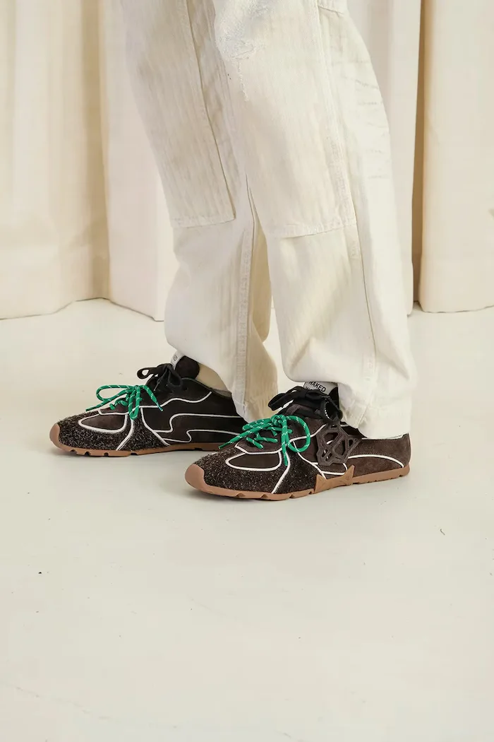 Naked Wolfe Велурени маратонки Ace-M мъжки в кафяво Ace Brown Suede