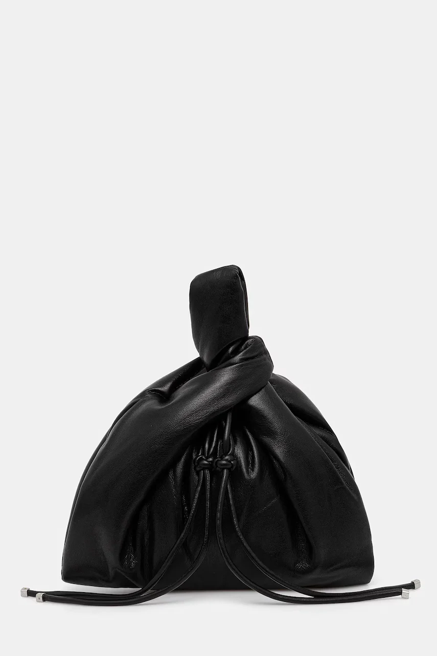Nanushka Кожена чанта JEN DRAWSTRING