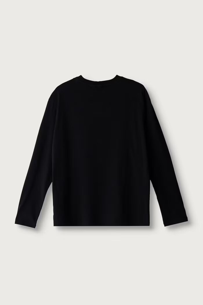Napapijri блуза с дълги ръкави за деца от памук S-NEW BOX LOGO LS черна NP0A8B3N9411