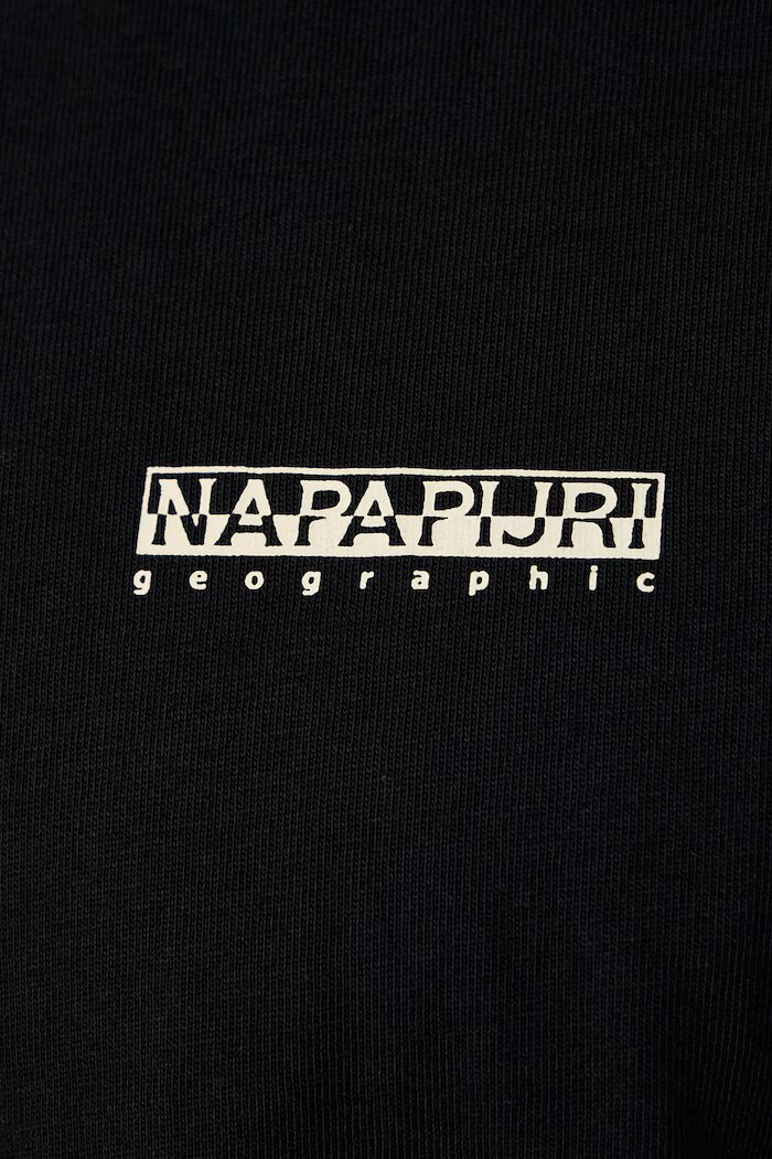 Napapijri тениска мъжка от памук Teza черна NP0A8BDR9411