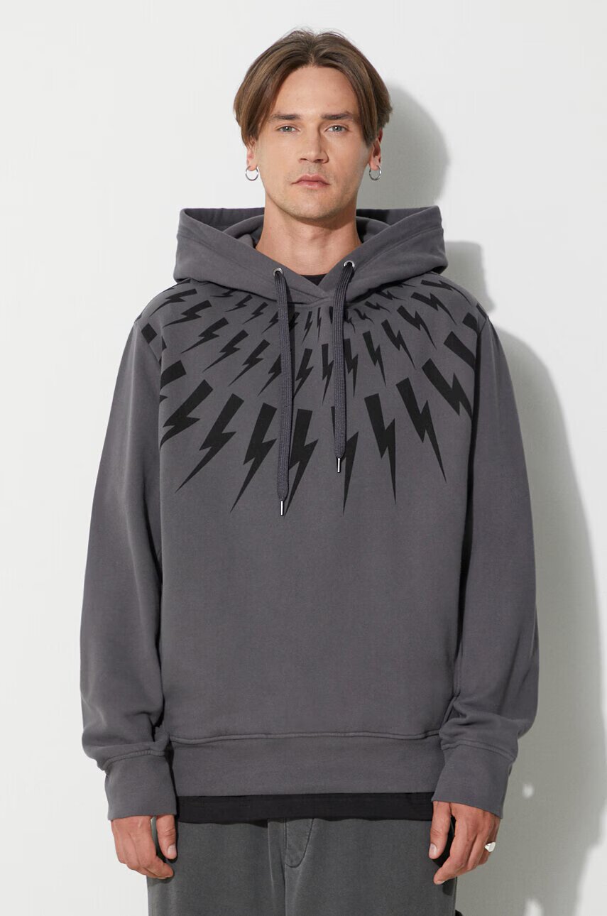 Neil Barrett Памучен суичър Neil Barett FAIRISLE THUNDERBOLT