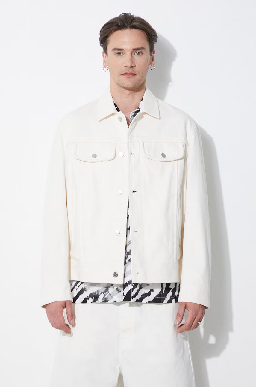 Neil Barrett Памучно яке Slim Front Pockets Jean Jacket