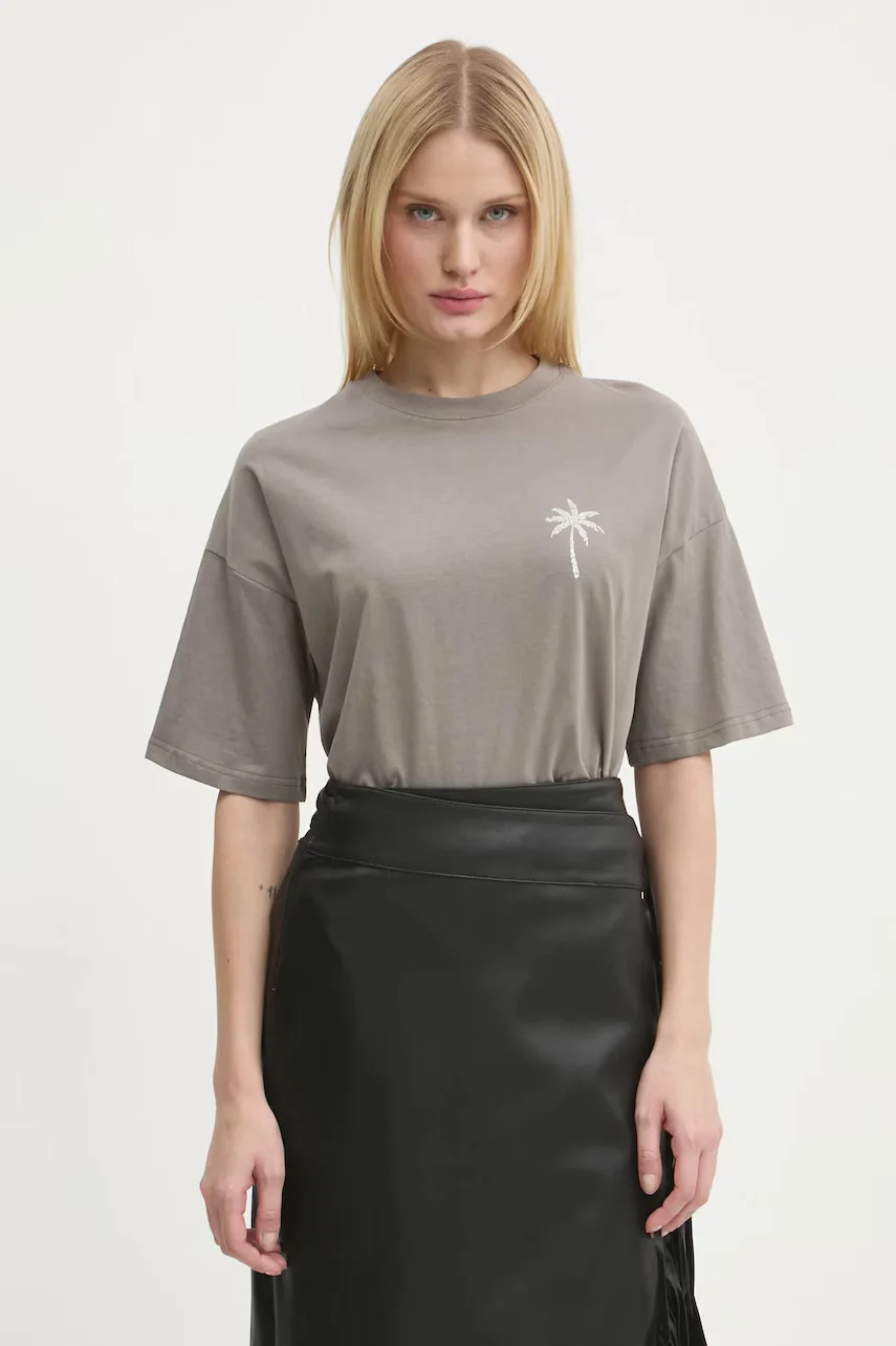 Never Fully Dressed Памучна тениска Washed Grey Mystcial Tee