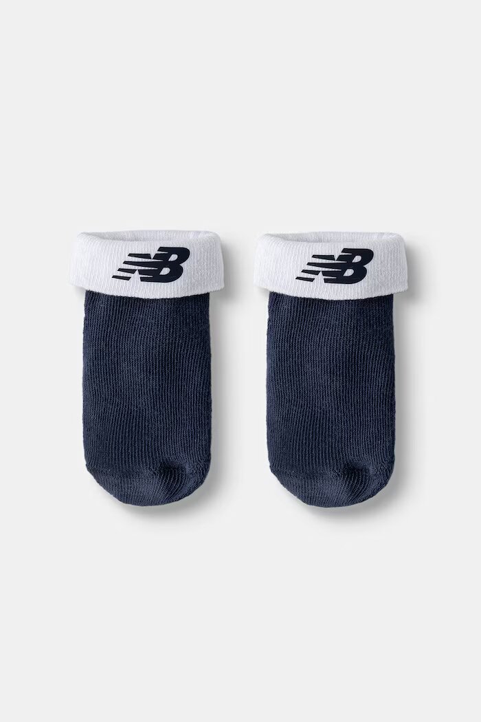 New Balance боди за бебе от памук тъмносиньо LAKB0106