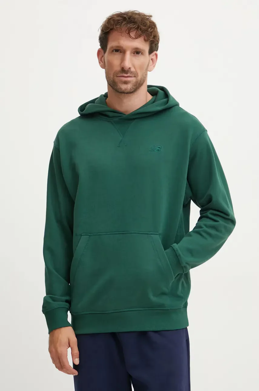 New Balance Памучен суичър