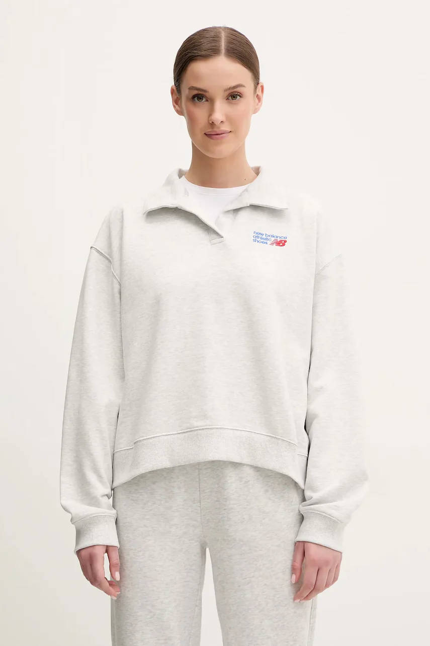 New Balance Памучен суичър