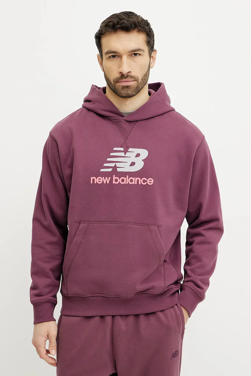 New Balance Памучен суичър
