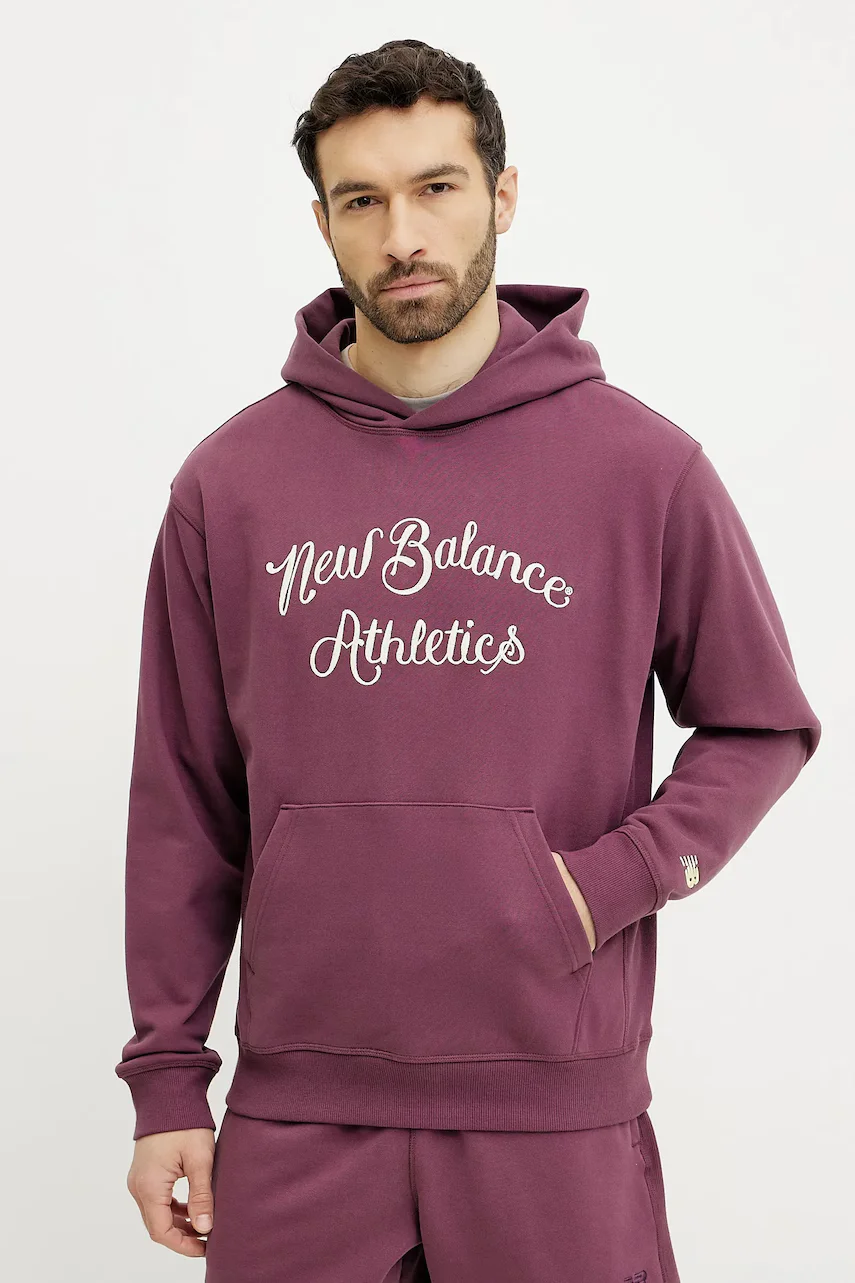 New Balance Памучен суичър