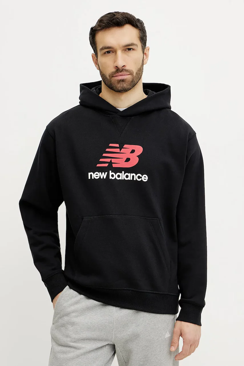 New Balance Памучен суичър