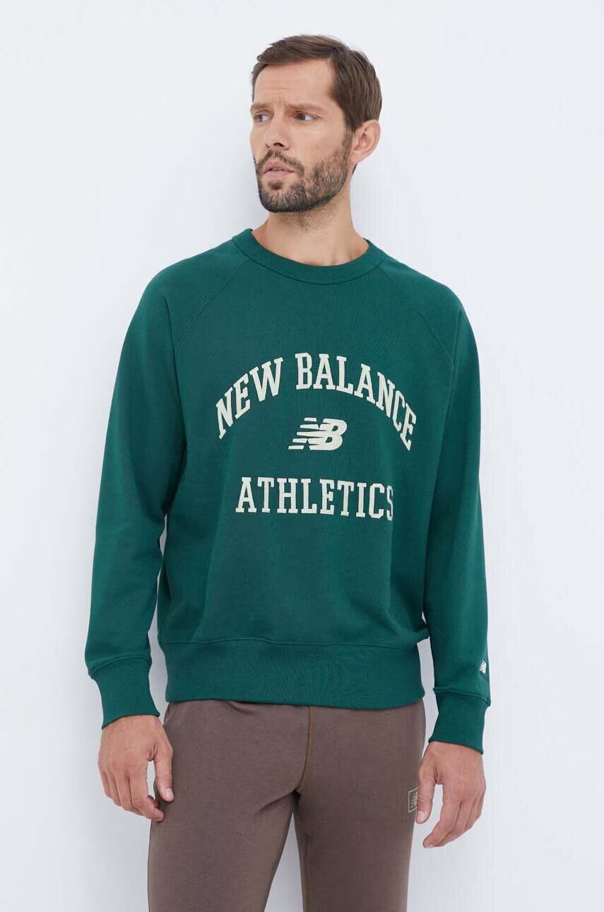 New Balance Памучен суичър