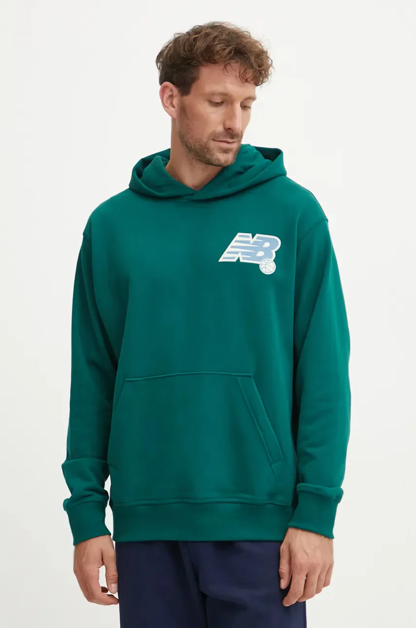 New Balance Памучен суичър