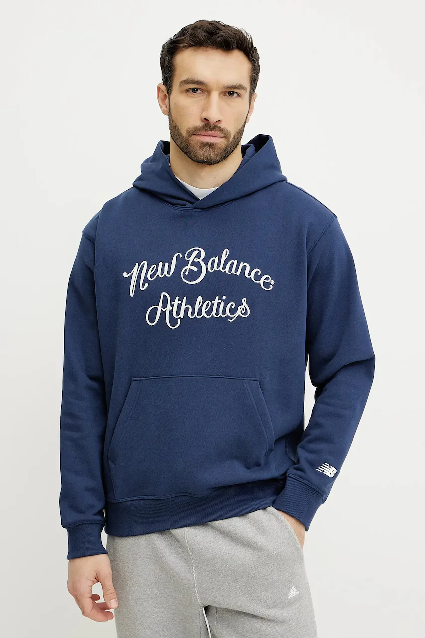 New Balance Памучен суичър